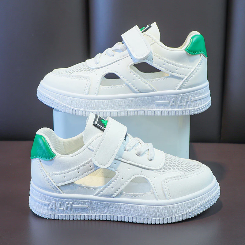 Damen sportliche Sneaker mit praktischem Klettverschluss und atmungsaktiver Mesh-Oberfläche Heidi Mode