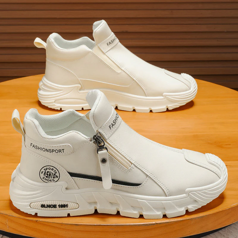 Damen Sportliche Sneaker mit praktischer Reißverschlussöffnung und stoßdämpfender Sohle Heidi Mode - Image 8