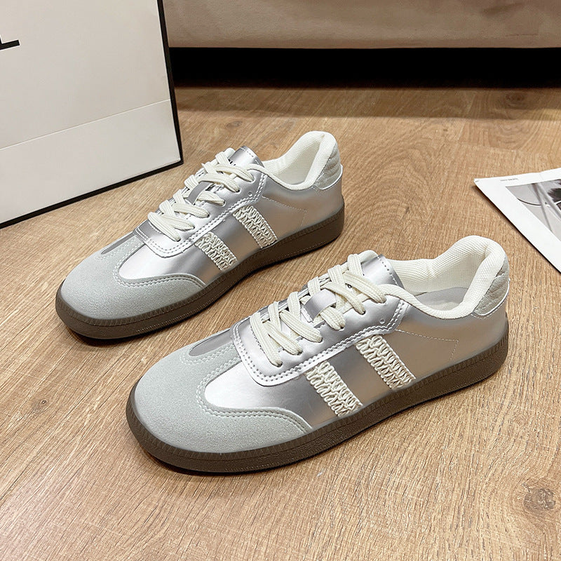 Damen Sportliche Sneaker mit reflektierendem Obermaterial und gepolsterter Innensohle Heidi Mode