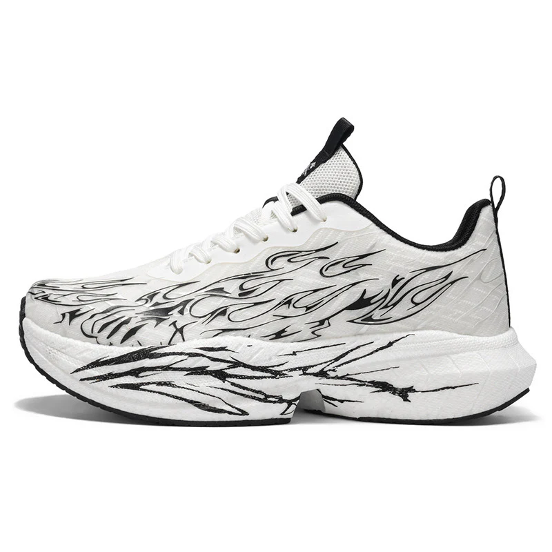 Damen Sportliche Sneaker mit stylishem Flame-Design und atmungsaktiver Mesh-Oberfläche Heidi Mode - Image 5