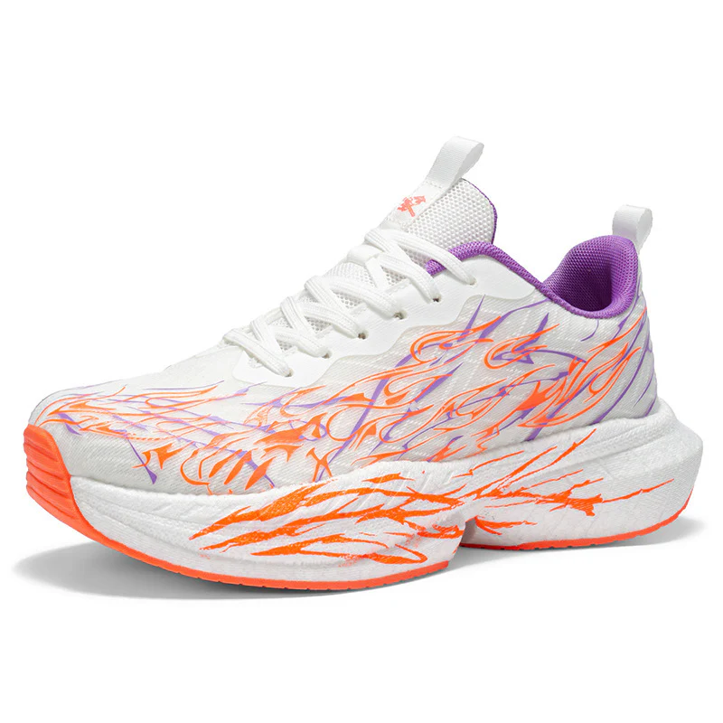 Damen Sportliche Sneaker mit stylishem Flame-Design und atmungsaktiver Mesh-Oberfläche Heidi Mode - Image 6