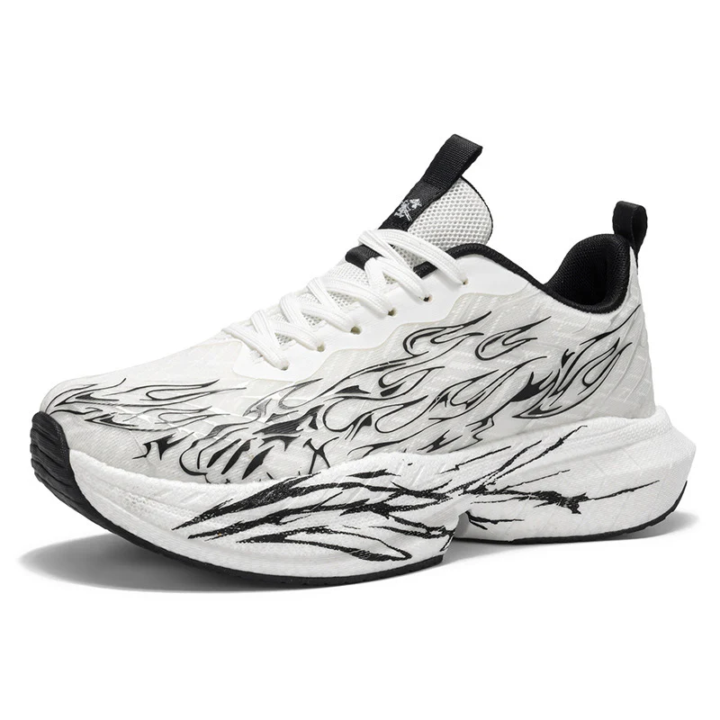 Damen Sportliche Sneaker mit stylishem Flame-Design und atmungsaktiver Mesh-Oberfläche Heidi Mode - Image 9
