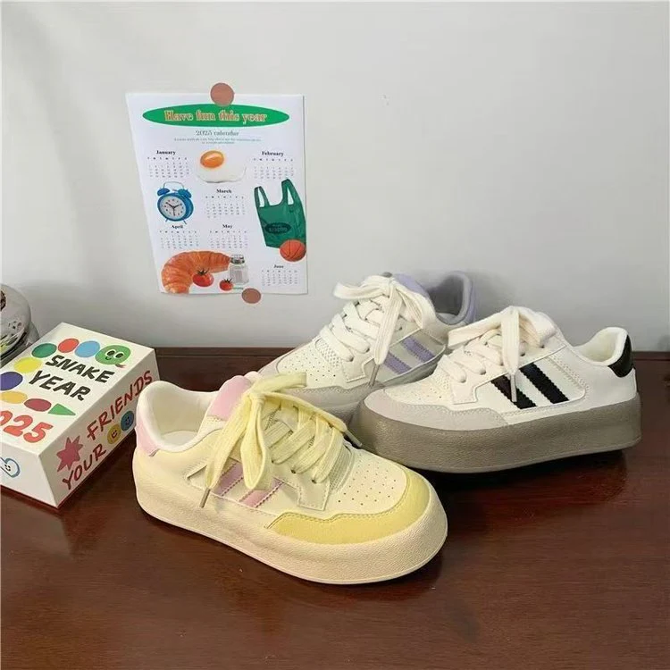 Damen Sportliche Sneaker mit trendigem Plateau und atmungsaktiver Obermaterialstruktur Heidi Mode - Image 5