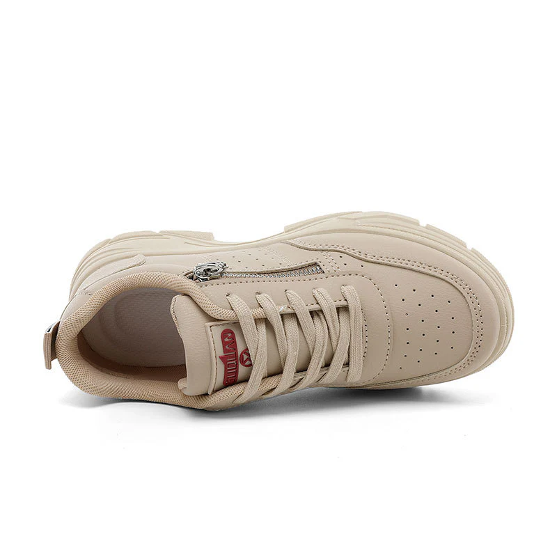 Damen Sportliche Sneaker mit trendiger Reißverschluss-Applikation und komfortabler Sohle Heidi Mode - Image 2