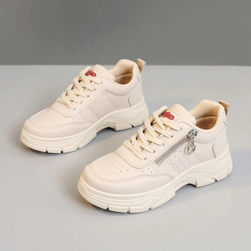 Damen Sportliche Sneaker mit trendiger Reißverschluss-Applikation und komfortabler Sohle Heidi Mode - Image 6