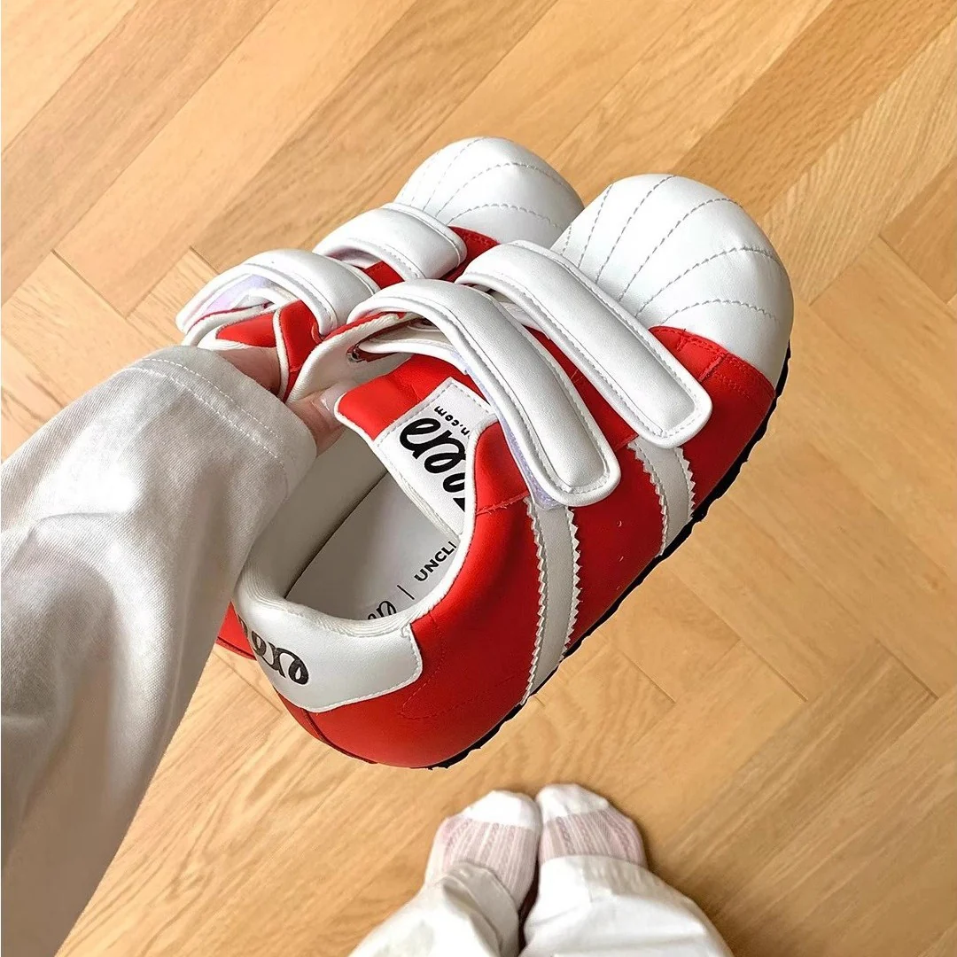 Damen Sportliche Sneaker mit verstellbarem Klettverschluss und gepolsterter Innensohle Heidi Mode