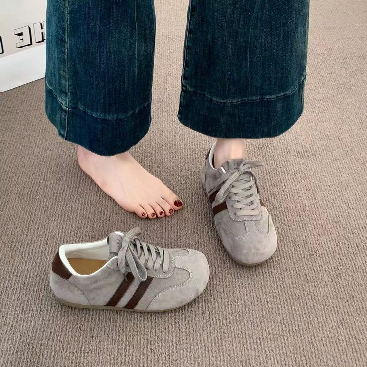 Damen Sportliche Sneaker mit weichem Wildleder-Obermaterial und ergonomischer Dämpfung Heidi Mode - Image 4