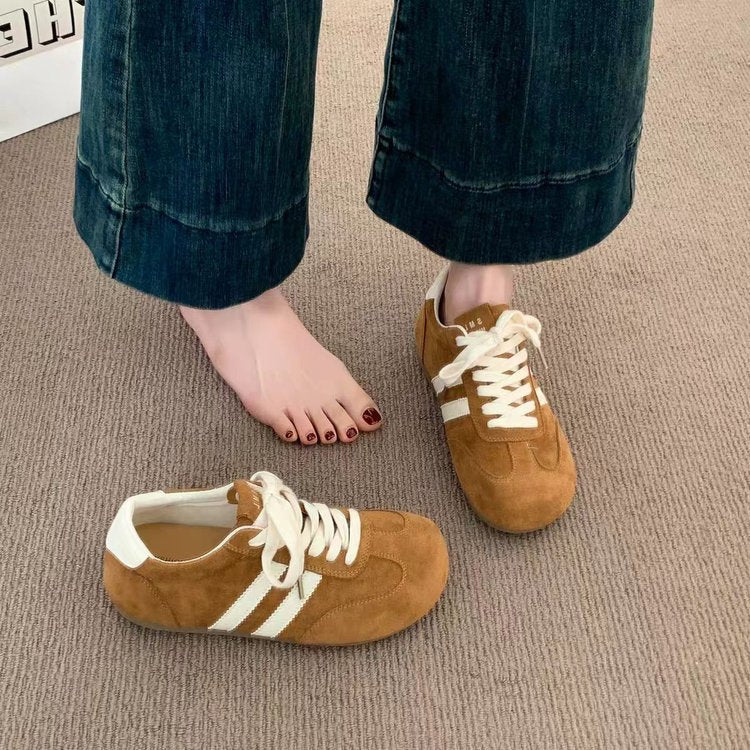 Damen Sportliche Sneaker mit weichem Wildleder-Obermaterial und ergonomischer Dämpfung Heidi Mode - Image 5
