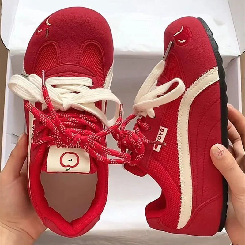 Damen Sportliche Sneakers aus atmungsaktivem Material mit rutschfester Sohle Heidi Mode