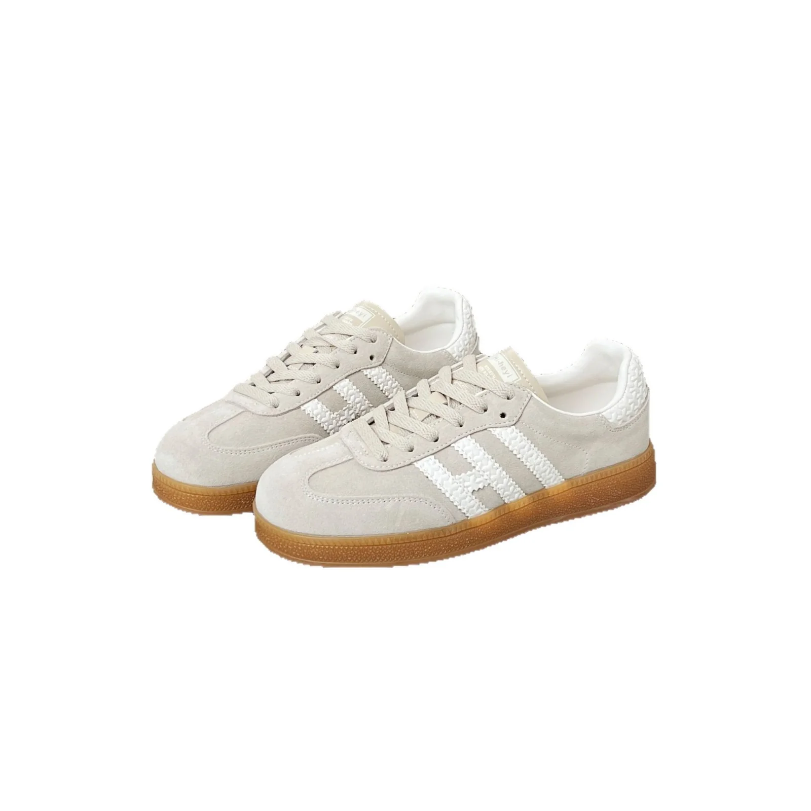 Damen Sportliche Sneakers aus hochwertigem Veloursleder mit rutschfester Sohle Heidi Mode - Image 5