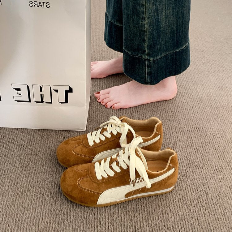 Damen Sportliche Sneakers aus hochwertigem Wildleder mit atmungsaktiver Sohle Heidi Mode - Image 7