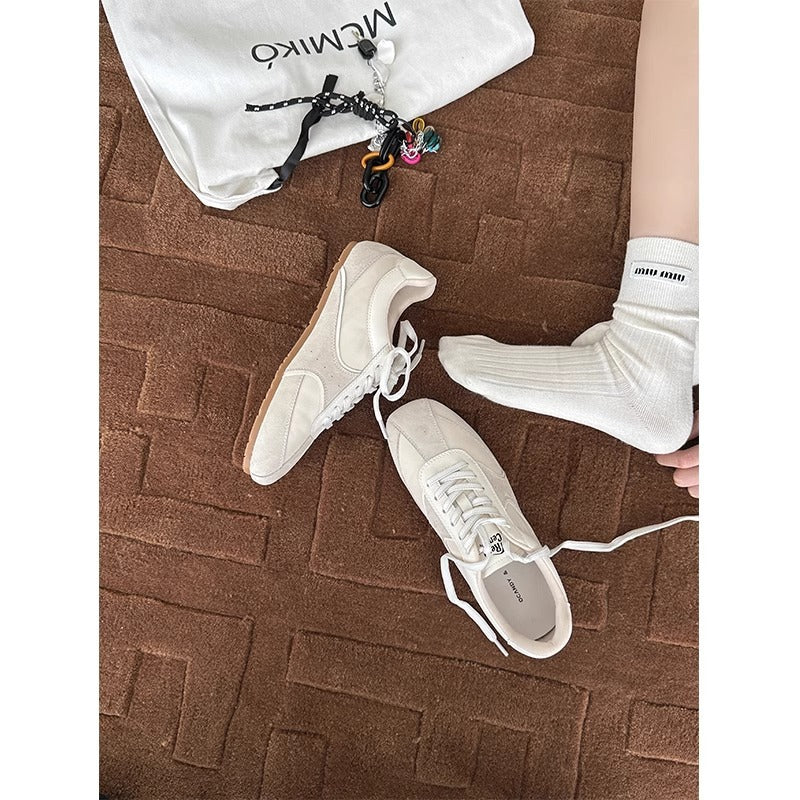Damen sportliche Sneakers aus hochwertigem Wildleder und atmungsaktiver Mesh-Oberfläche Heidi Mode - Image 2