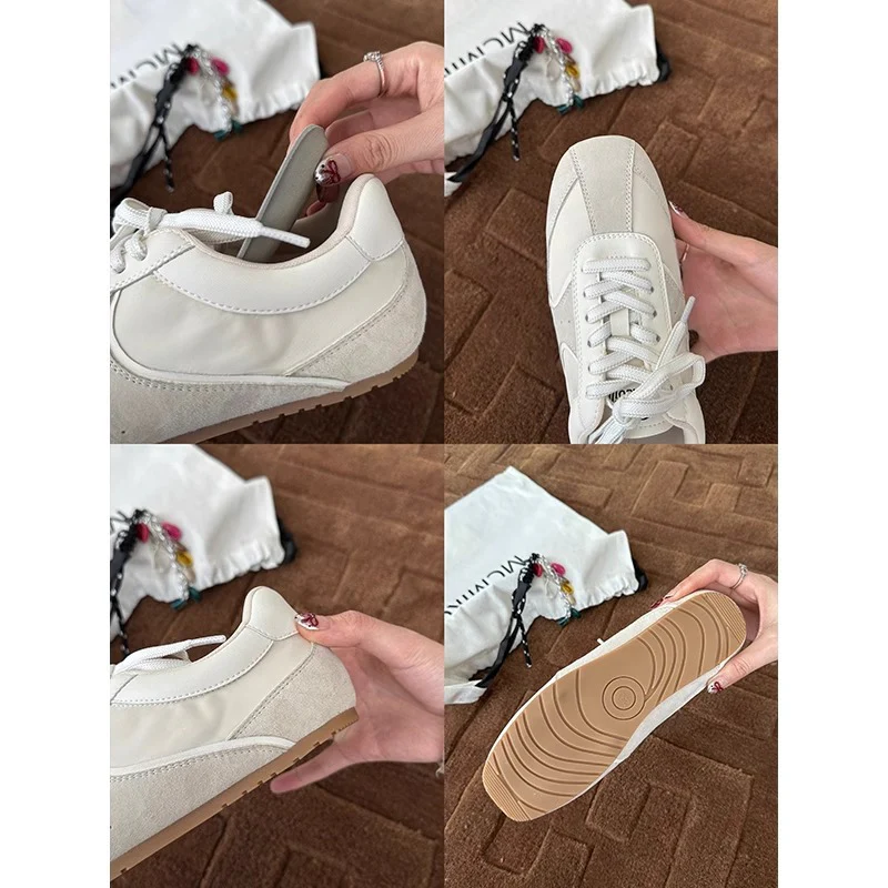 Damen sportliche Sneakers aus hochwertigem Wildleder und atmungsaktiver Mesh-Oberfläche Heidi Mode - Image 3