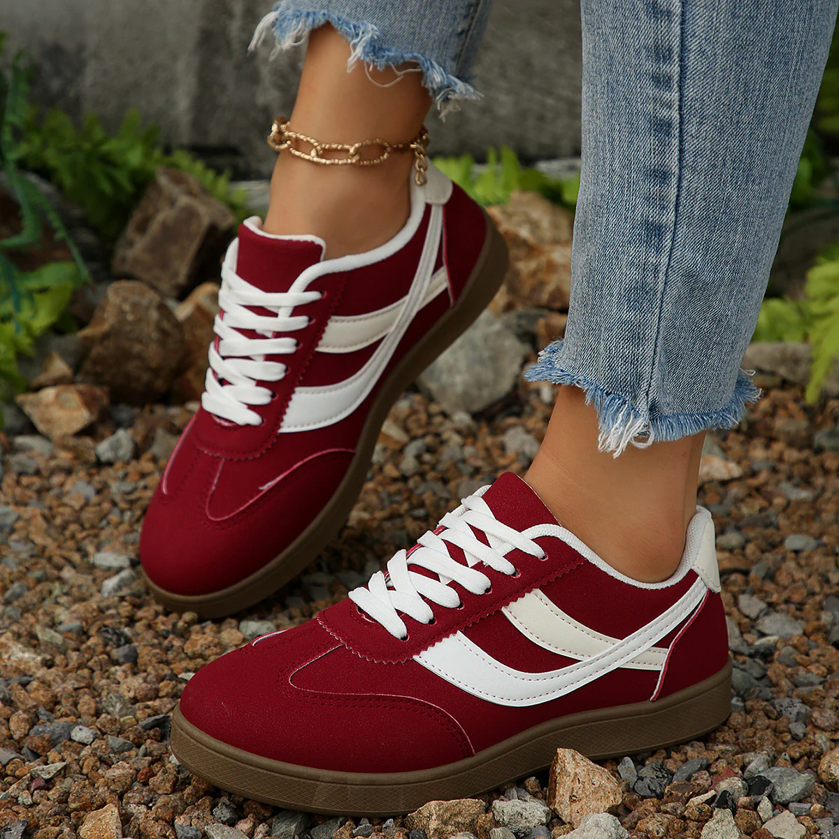 Damen Sportliche Sneakers im retro-inspirierten Style Heidi Mode - Image 3