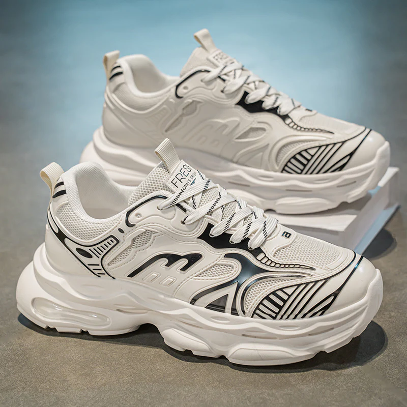 Damen Sportliche Sneakers mit atmungsaktivem Mesh-Obermaterial und dämpfendem Sohlenprofil Heidi Mode