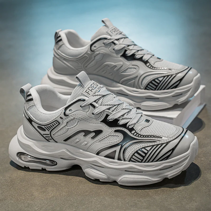 Damen Sportliche Sneakers mit atmungsaktivem Mesh-Obermaterial und dämpfendem Sohlenprofil Heidi Mode - Image 2