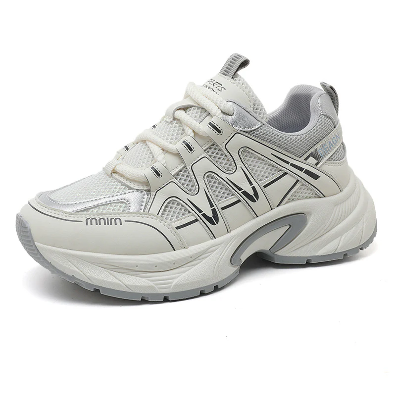Damen Sportliche Sneakers mit atmungsaktivem Mesh-Obermaterial und dämpfender Laufsohle Heidi Mode
