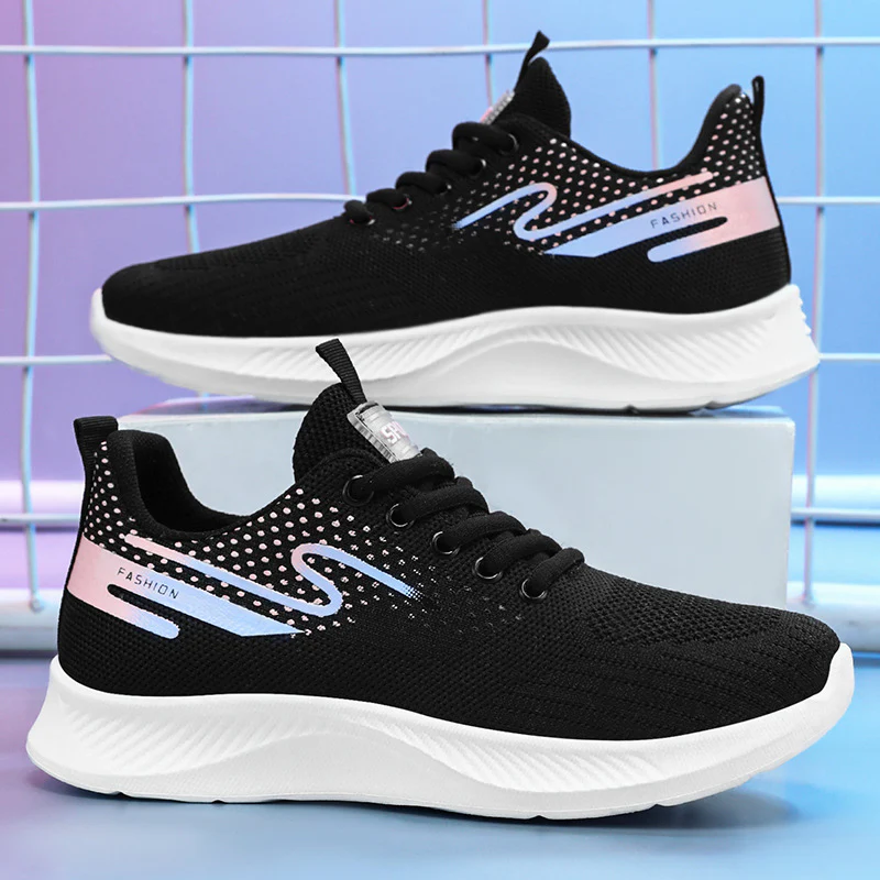 Damen Sportliche Sneakers mit atmungsaktivem Mesh-Obermaterial und dämpfender Sohle Heidi Mode 1771821047 - Image 2
