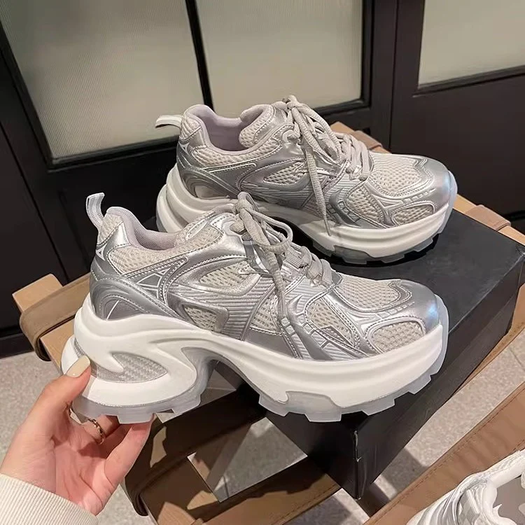 Damen Sportliche Sneakers mit atmungsaktivem Mesh-Obermaterial und dämpfender Sohle Heidi Mode