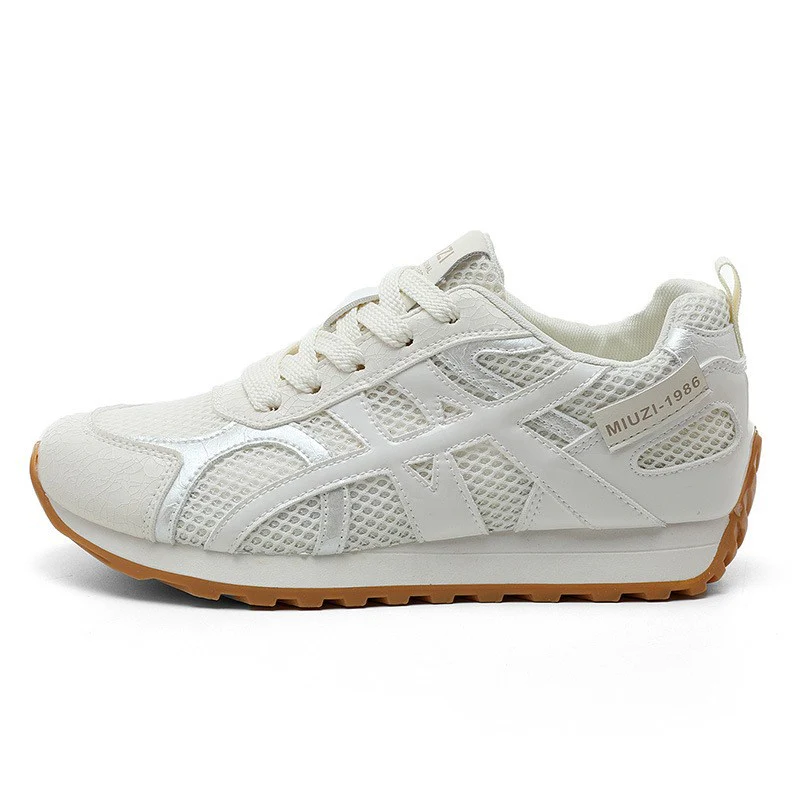 Damen Sportliche Sneakers mit atmungsaktivem Mesh-Obermaterial und dynamischer Dämpfung Heidi Mode