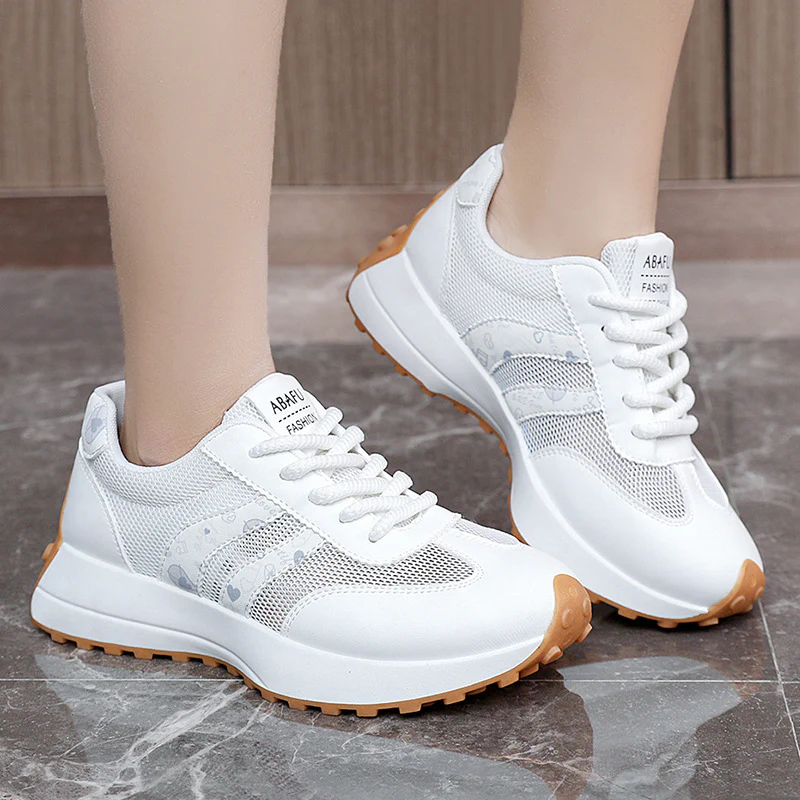 Damen Sportliche Sneakers mit atmungsaktivem Mesh-Obermaterial und flexibler Sohle Heidi Mode - Image 3