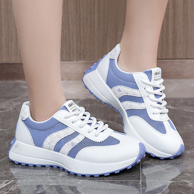 Damen Sportliche Sneakers mit atmungsaktivem Mesh-Obermaterial und flexibler Sohle Heidi Mode - Image 4
