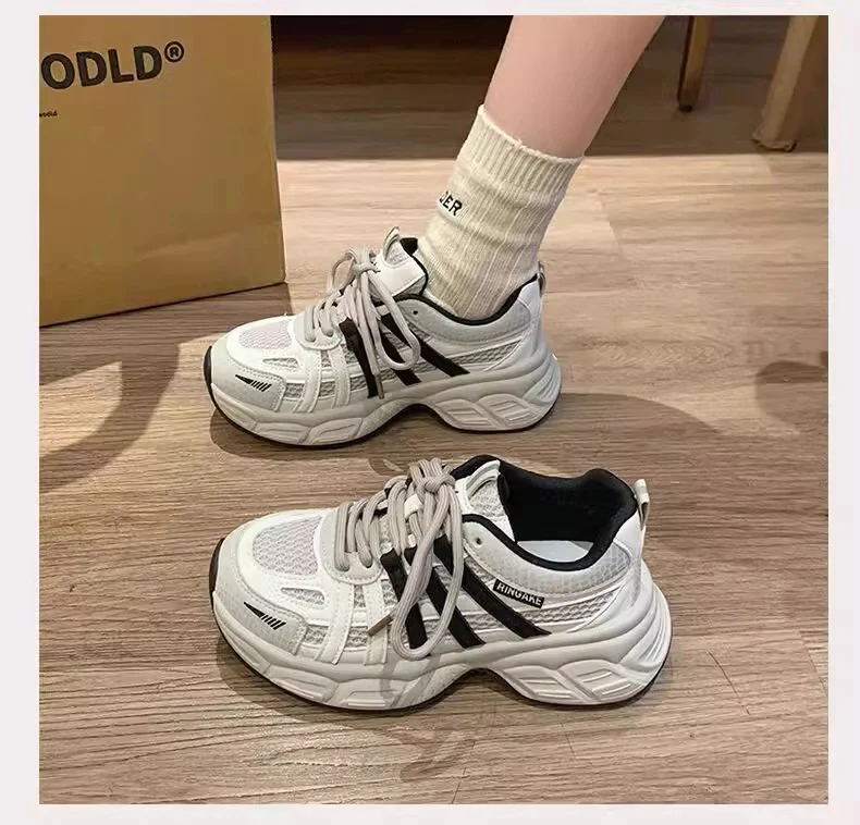 Damen Sportliche Sneakers mit atmungsaktivem Mesh-Obermaterial und gepolsterter Sohle Heidi Mode - Image 6