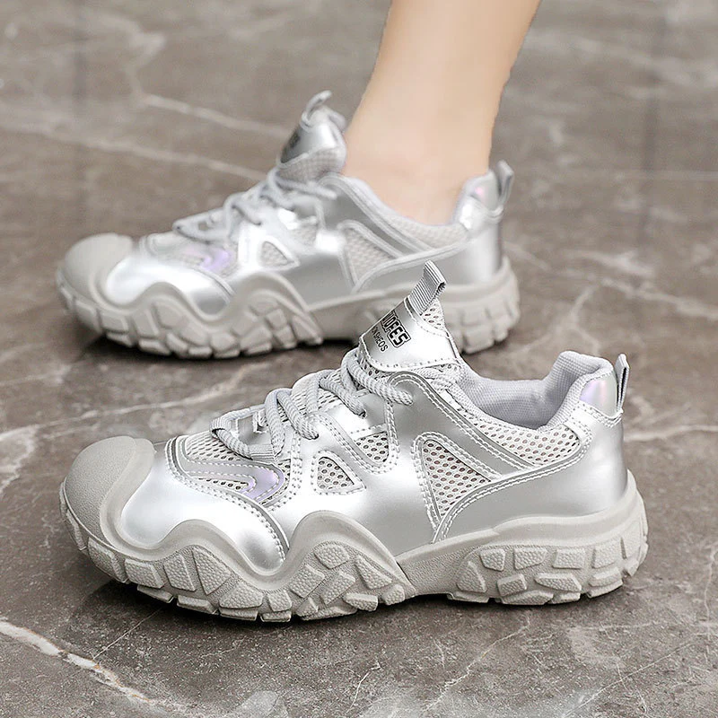 Damen Sportliche Sneakers mit atmungsaktivem Mesh-Obermaterial und komfortabler dämpfender Sohle Heidi Mode - Image 4