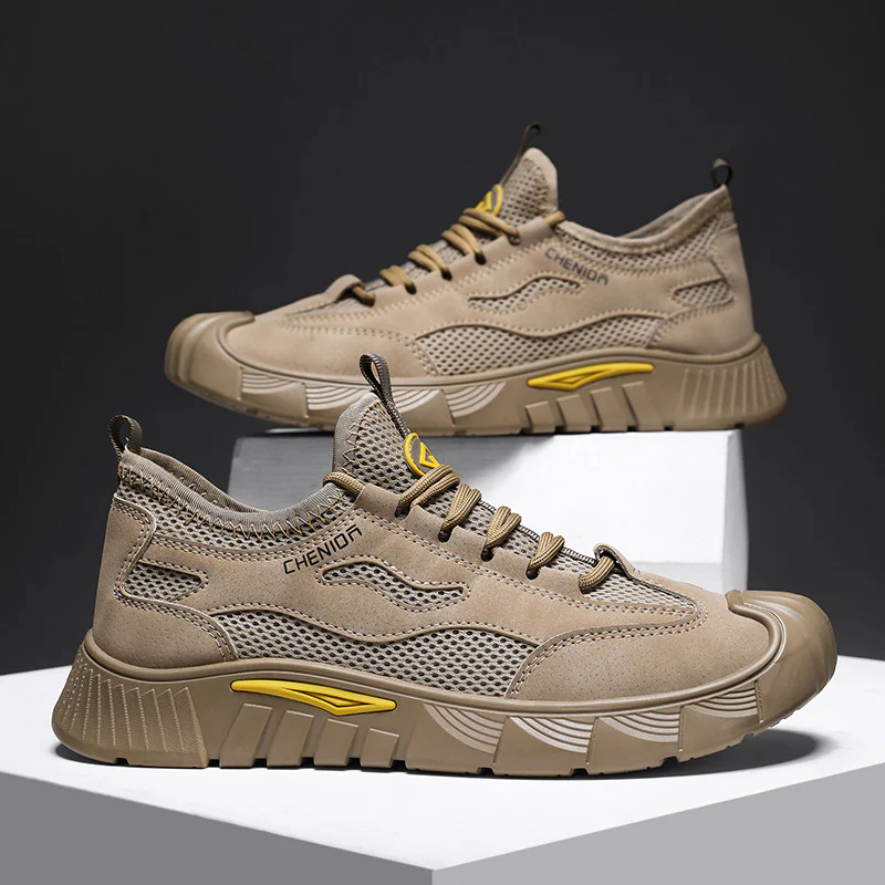 Damen Sportliche Sneakers mit atmungsaktivem Mesh-Obermaterial und rutschfester Sohle Heidi Mode