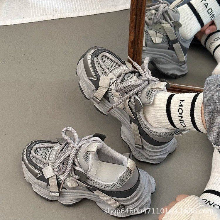 Damen Sportliche Sneakers mit atmungsaktivem Mesh-Obermaterial und stabiler Sohle Heidi Mode - Image 2