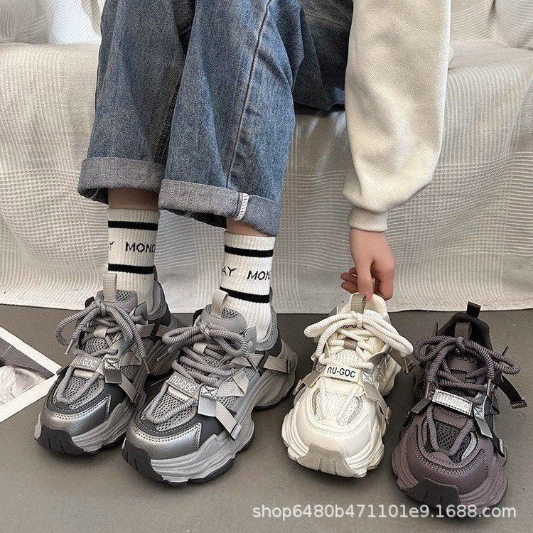 Damen Sportliche Sneakers mit atmungsaktivem Mesh-Obermaterial und stabiler Sohle Heidi Mode - Image 5