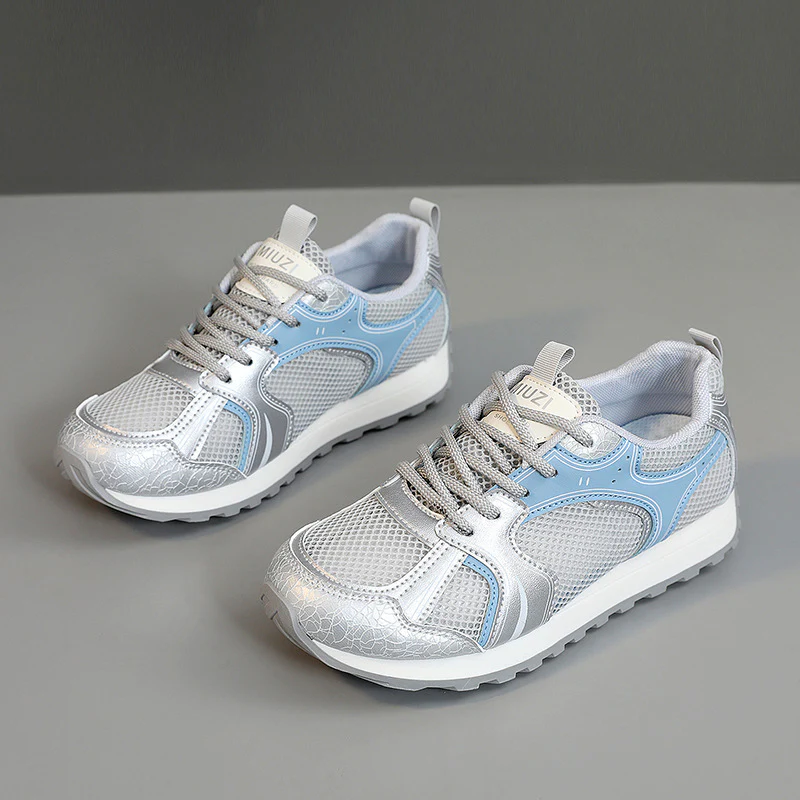 Damen Sportliche Sneakers mit atmungsaktivem Mesh-Obermaterial und stoßdämpfendem Fußbett Heidi Mode - Image 6