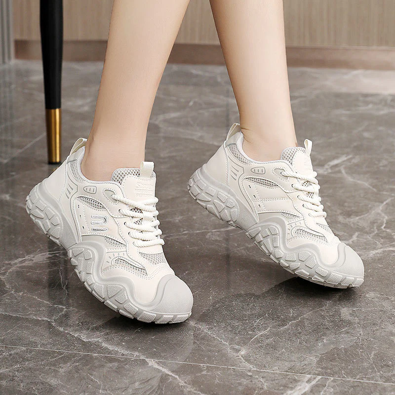 Damen Sportliche Sneakers mit atmungsaktivem Mesh-Obermaterial und strapazierfähiger Laufsohle Heidi Mode - Image 2
