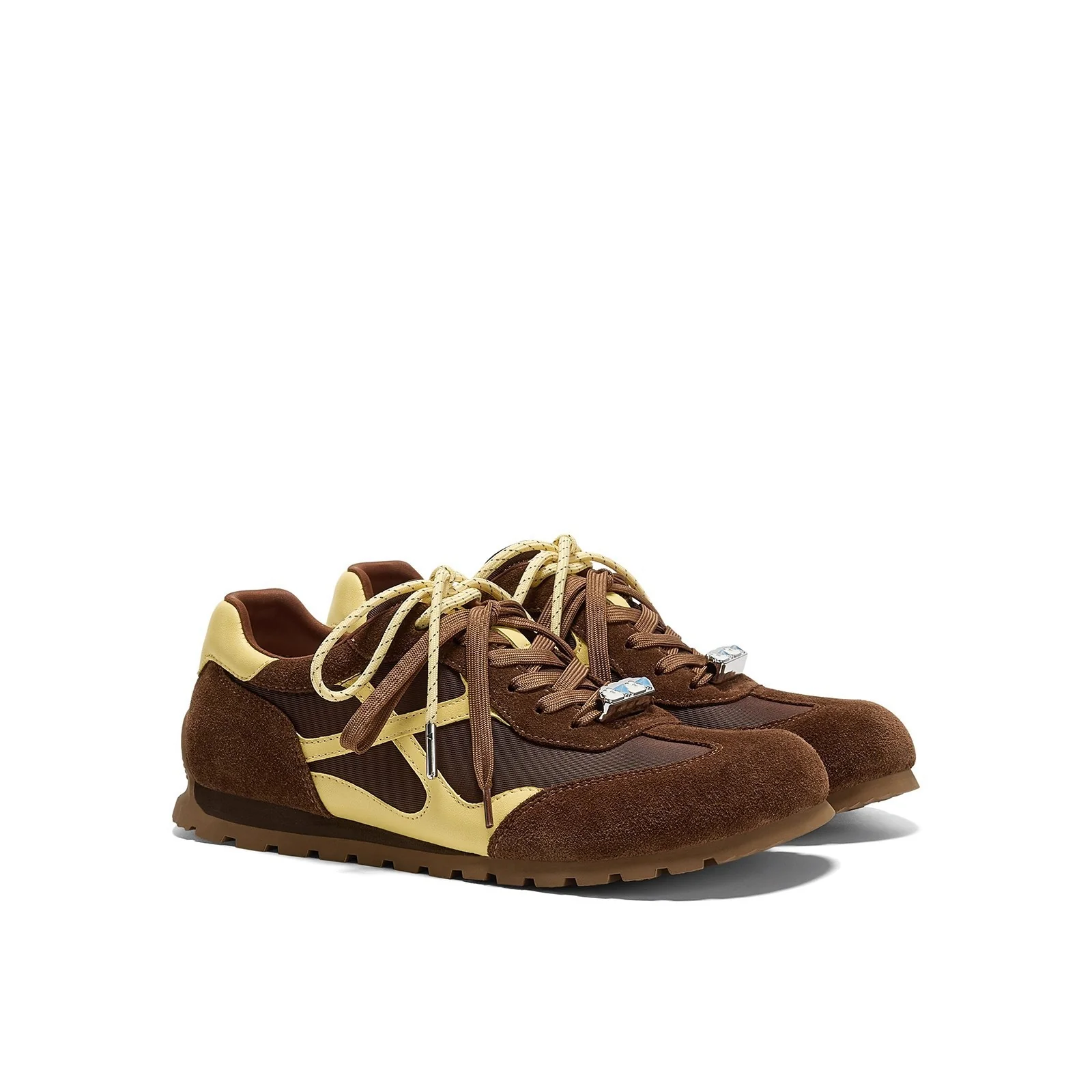 Damen Sportliche Sneakers mit atmungsaktivem Mesh und metallic Glanz Heidi Mode - Image 5