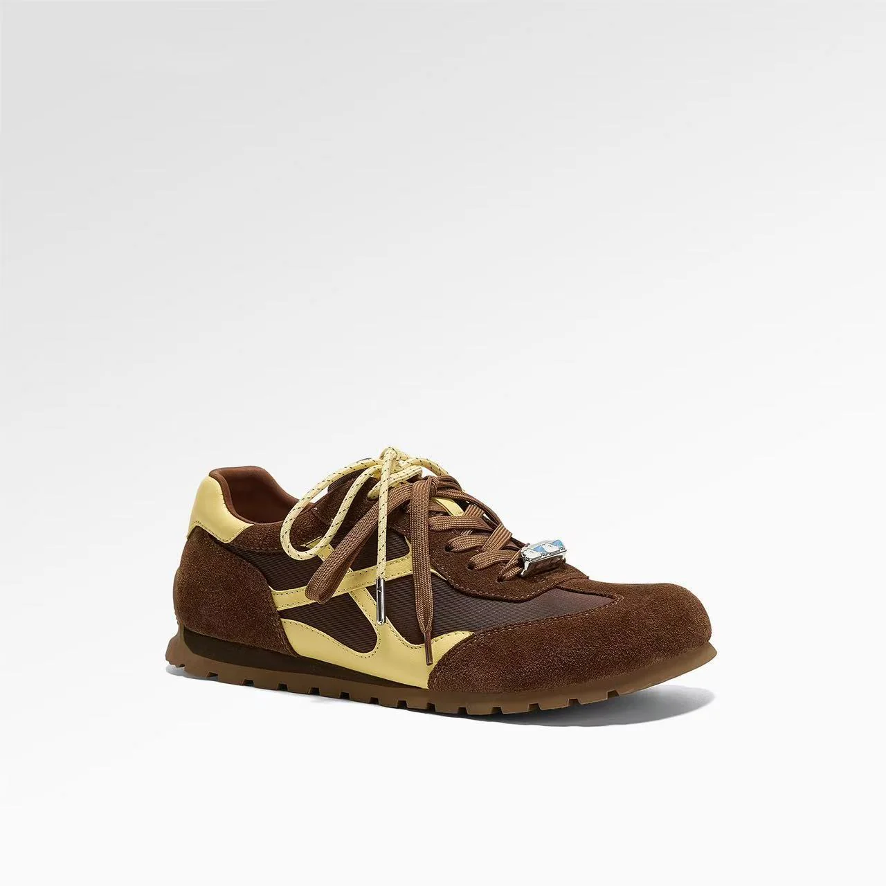Damen Sportliche Sneakers mit atmungsaktivem Mesh und metallic Glanz Heidi Mode - Image 6