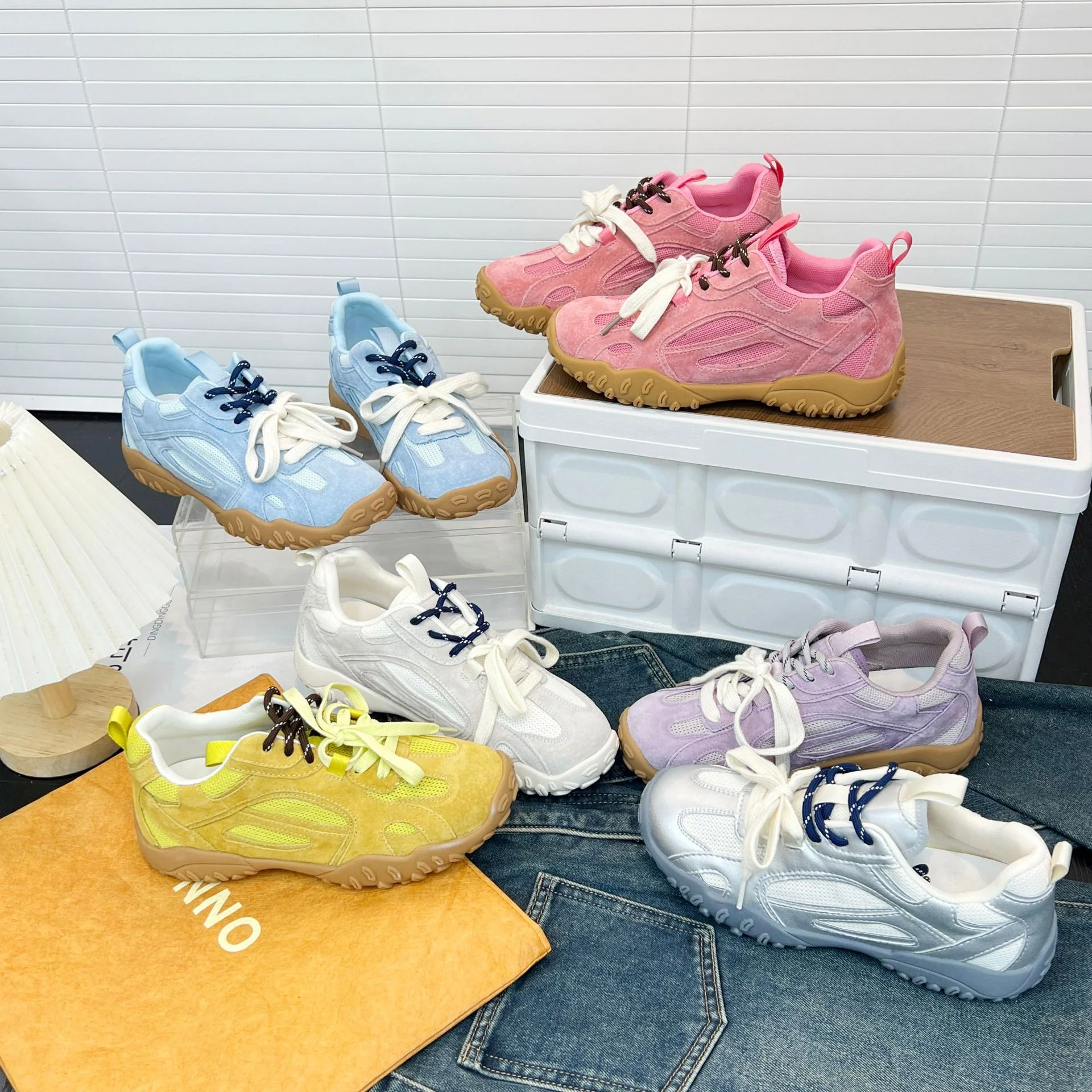 Damen Sportliche Sneakers mit atmungsaktivem Mesh und rutschfester Sohle Heidi Mode - Image 5