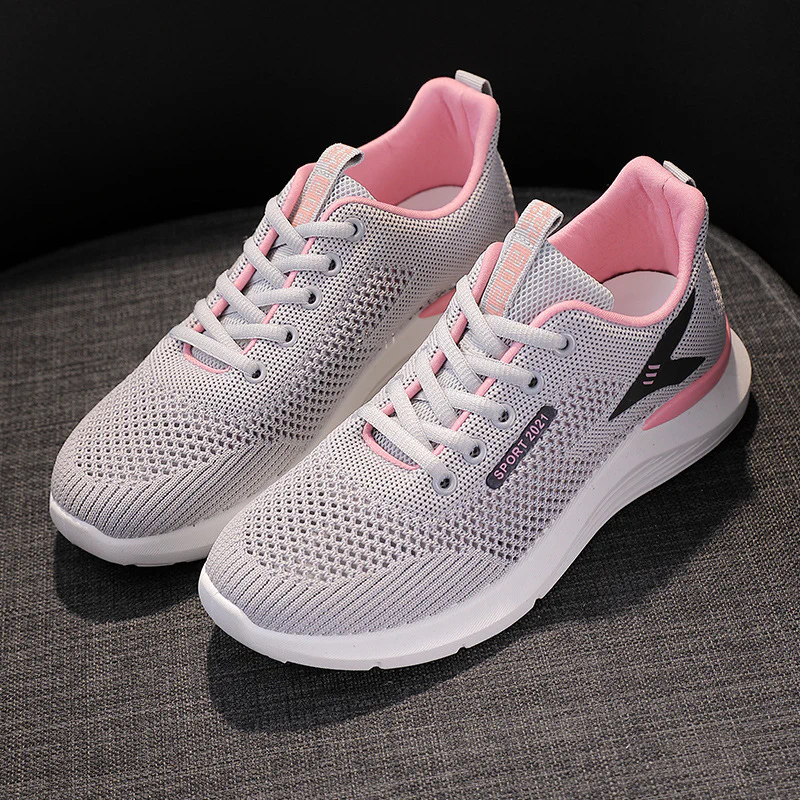 Damen Sportliche Sneakers mit atmungsaktivem Netzdesign und dämpfender Laufsohle Heidi Mode - Image 4