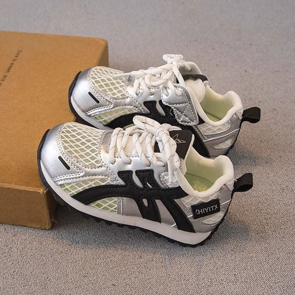 Damen sportliche Sneakers mit atmungsaktivem Netzobermaterial und elastischem Verschluss Heidi Mode - Image 6