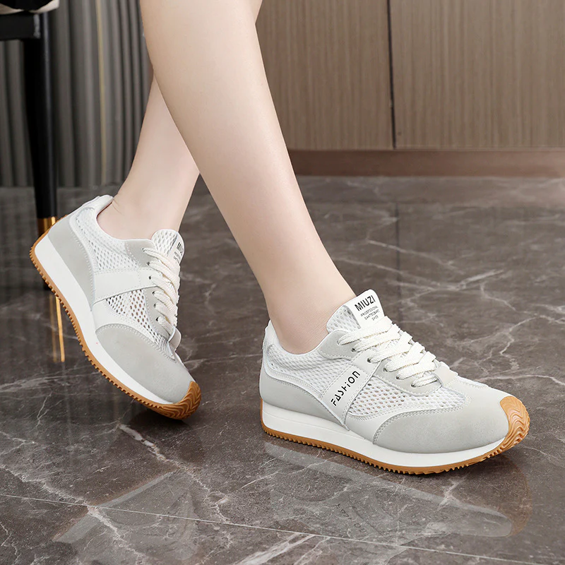 Damen Sportliche Sneakers mit atmungsaktivem Obermaterial und dämpfender Sohle Heidi Mode - Image 3