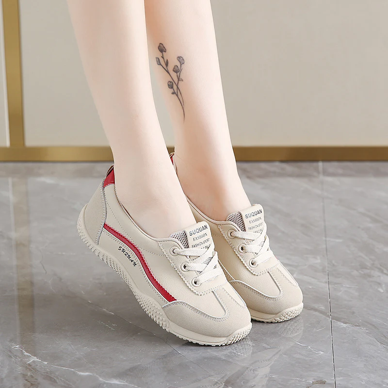 Damen sportliche Sneakers mit atmungsaktivem Obermaterial und flexiblem Sohlenprofil Heidi Mode - Image 4