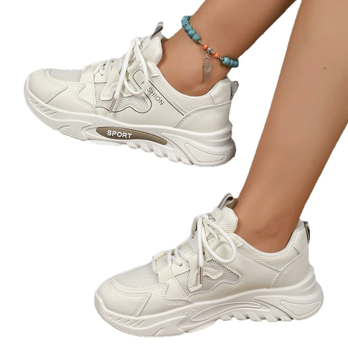 Damen Sportliche Sneakers mit atmungsaktivem Obermaterial und rutschfester Sohle Heidi Mode - Image 5