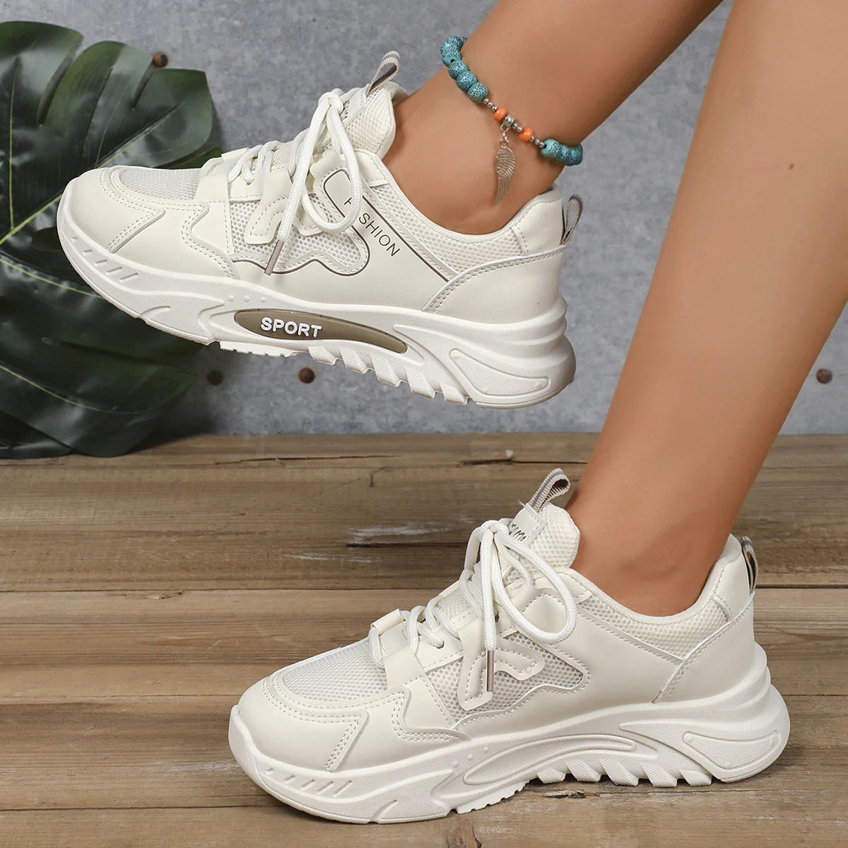 Damen Sportliche Sneakers mit atmungsaktivem Obermaterial und rutschfester Sohle Heidi Mode - Image 6