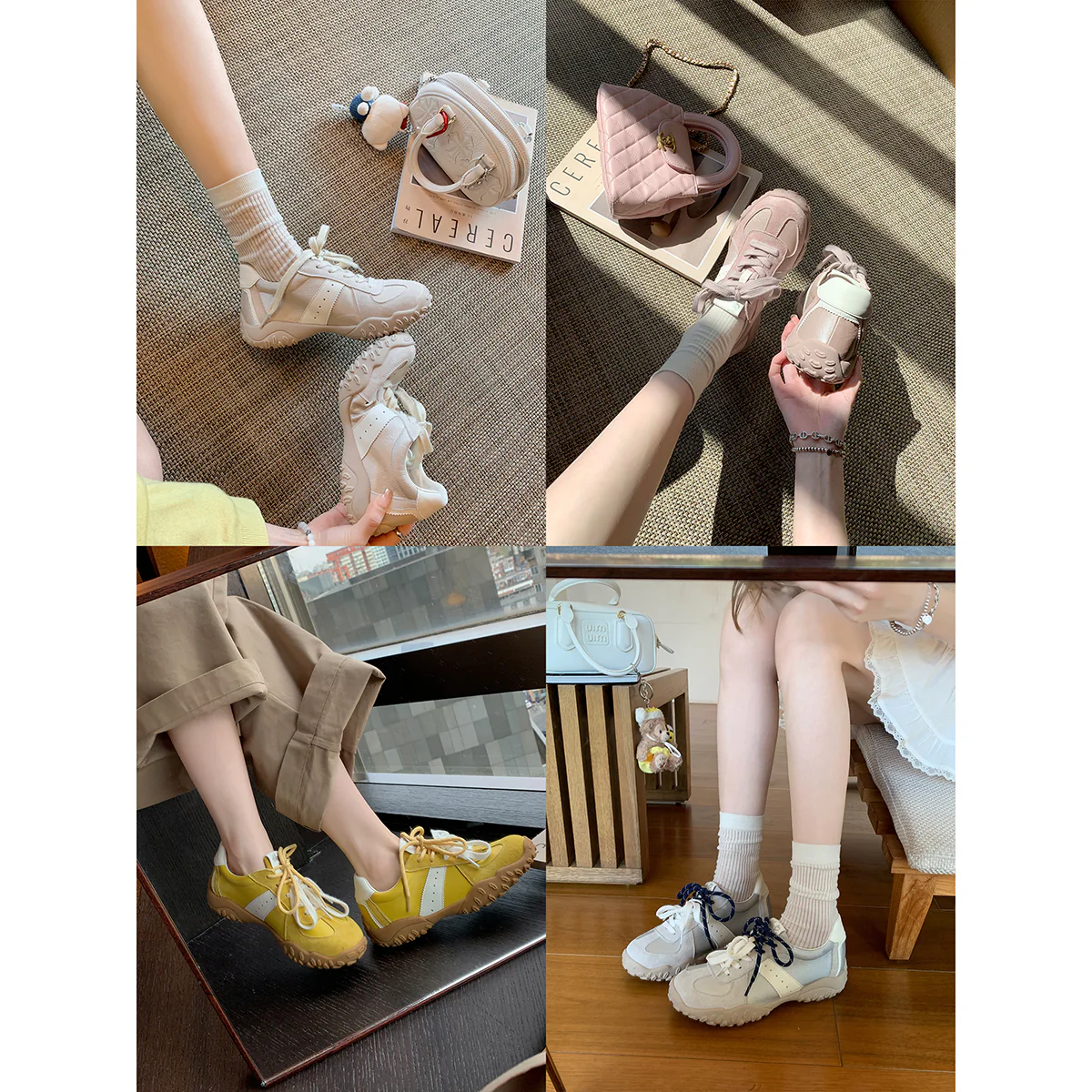 Damen sportliche Sneakers mit atmungsaktivem Obermaterial und rutschfester Sohle Heidi Mode - Image 4