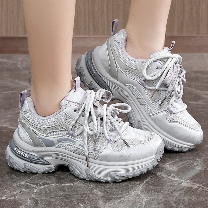 Damen Sportliche Sneakers mit atmungsaktivem Obermaterial und schockabsorbierender Sohle Heidi Mode - Image 3