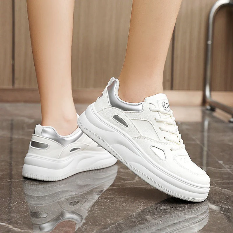 Damen sportliche Sneakers mit atmungsaktivem Obermaterial und stabiler Profilsohle Heidi Mode - Image 2