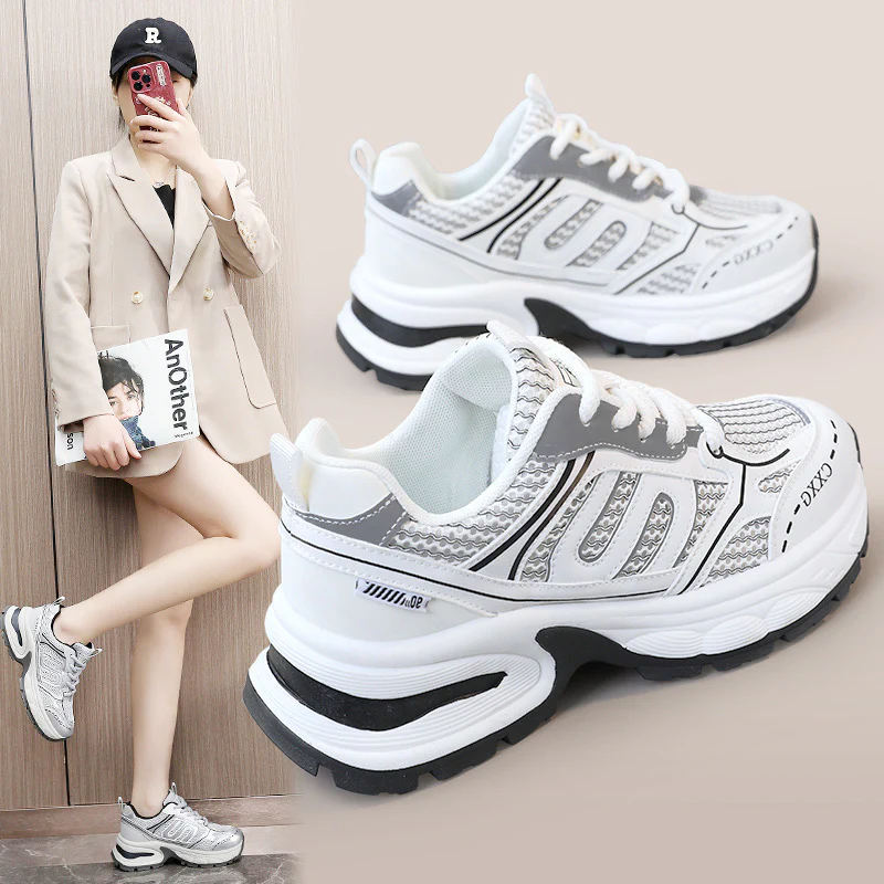 Damen sportliche Sneakers mit atmungsaktivem Obermaterial und stoßdämpfendem Design Heidi Mode - Image 2