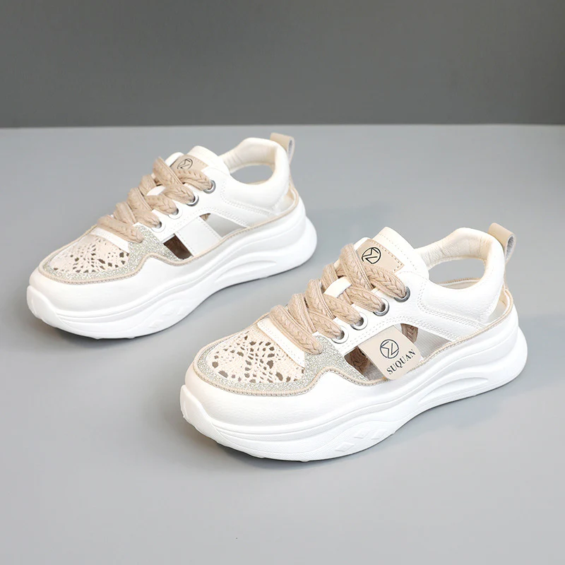 Damen Sportliche Sneakers mit atmungsaktiven Einsätzen und modernem Design Heidi Mode - Image 2