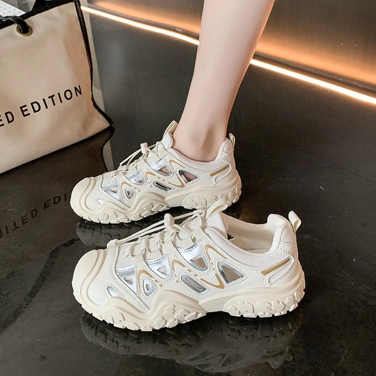 Damen Sportliche Sneakers mit atmungsaktiven Netz-Einsätzen von Heidi Mode - Image 2