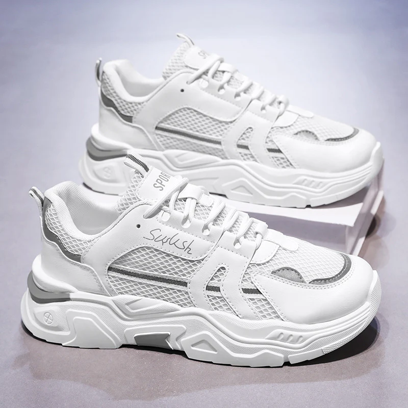 Damen Sportliche Sneakers mit atmungsaktiver Mesh-Konstruktion und stoßdämpfender Sohle Heidi Mode - Image 2