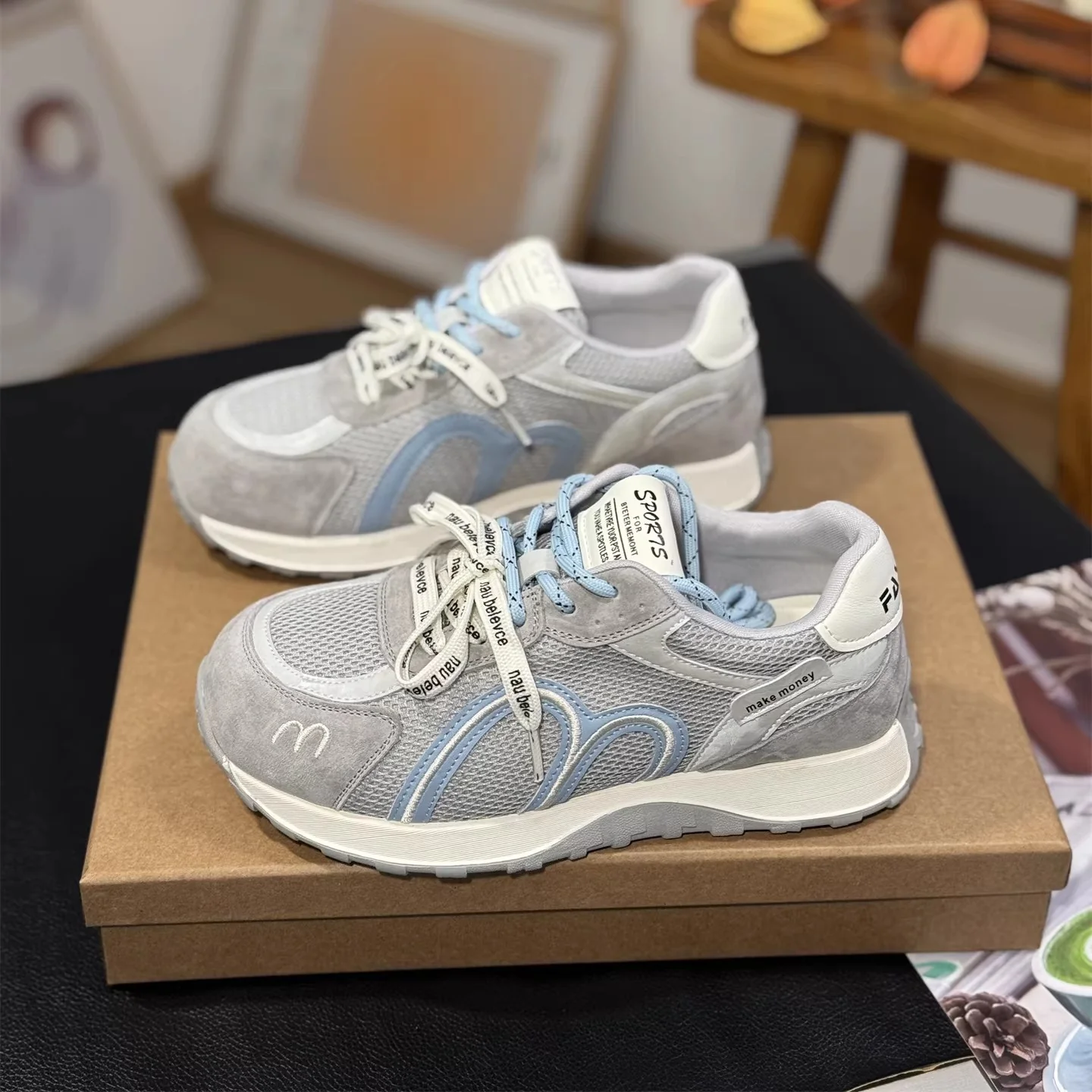 Damen Sportliche Sneakers mit atmungsaktiver Mesh-Oberfläche und bequemer Dämpfung Heidi Mode - Image 2